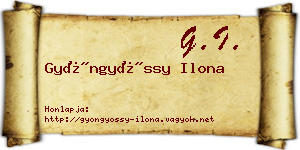 Gyöngyössy Ilona névjegykártya